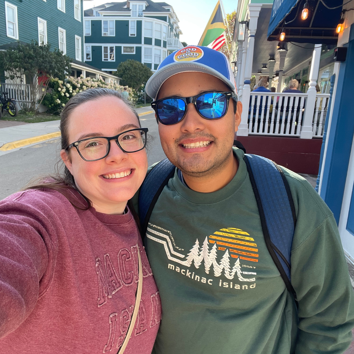 Sarah walking on streets